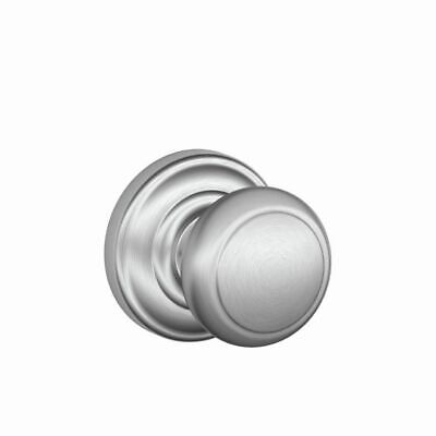 Schlage F10 AND x AND Andover Passage Door Knob W/ Andover Rose Lock Hall/Closet