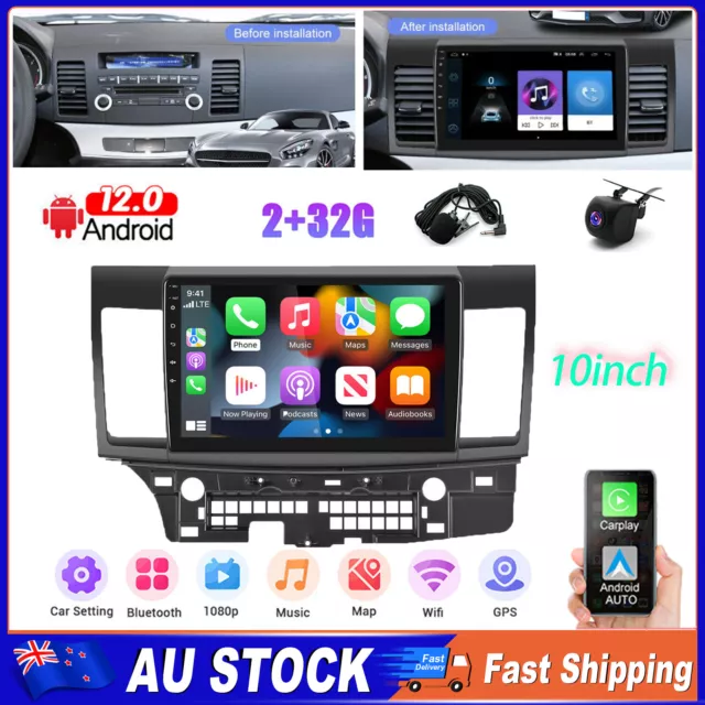 For Mitsubishi Lancer 2007-2017 Android 12.0 Carplay Car Stereo Radio WIFI Navi