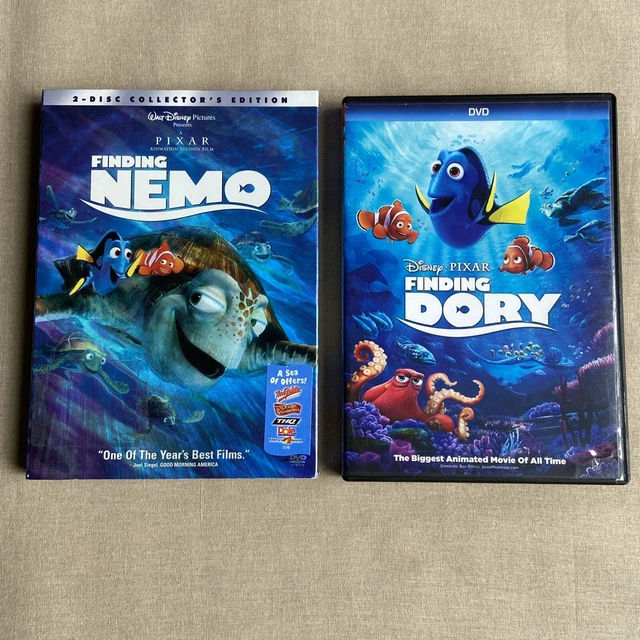 DISNEY PIXAR: FINDING Nemo & Dory 1 & 2 (DVD 2-Film Set) Original ...