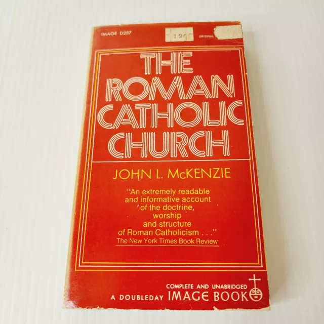 The Roman Catholic Church John McKenzie Vintage 1971 Doubleday Image Book