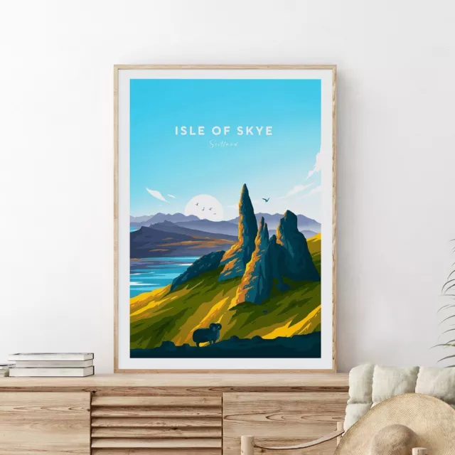 Scotland, Isle of Skye Travel poster Choose your Size