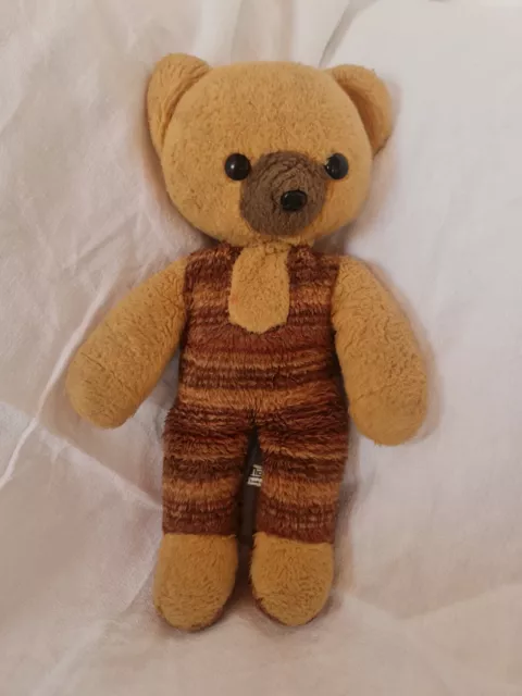 Doudou Peluche Ours marron Vintage Ajena MADE IN FRANCE 45 Cm