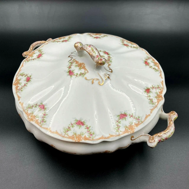 Vintage O. P. CO. Onondaga Pottery Syracuse China Round Serving Covered Dish Lid