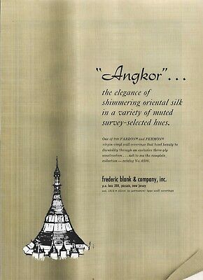 1965 Print advert FREDERIC BLANK WALL COVERINGS + Poul Cadovius System Cado