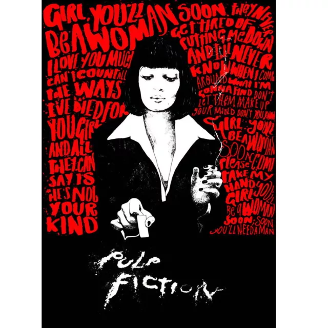 82899 Pulp Fiction Classic Film Movie Uma Thurman Wall Print Poster AU