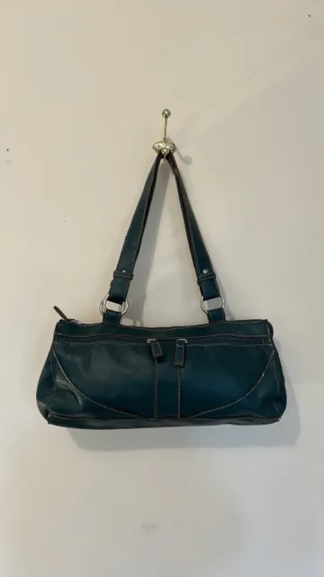 Emilie M Women’s Green Vegan Faux Leather Handbag Purse Pocketbook Shoulder Bag