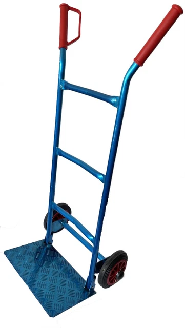 Carrello da trasporto 200 kg carrello impilabile alluminio blu