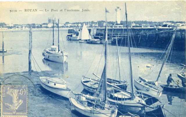 Carte ROYAN Le Port et l'ancienne Jetée