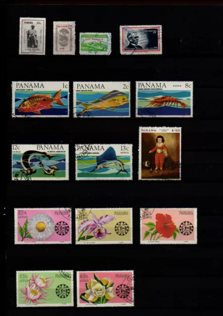 lot de timbres du Panama