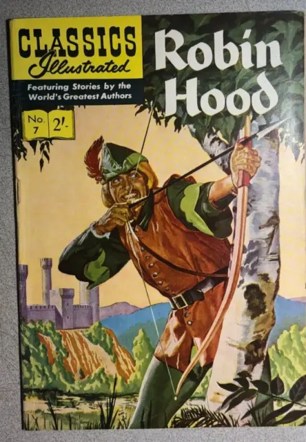 CLASSICS ILLUSTRATED #7 Robin Hood (HRN 126) Australian comic VG++