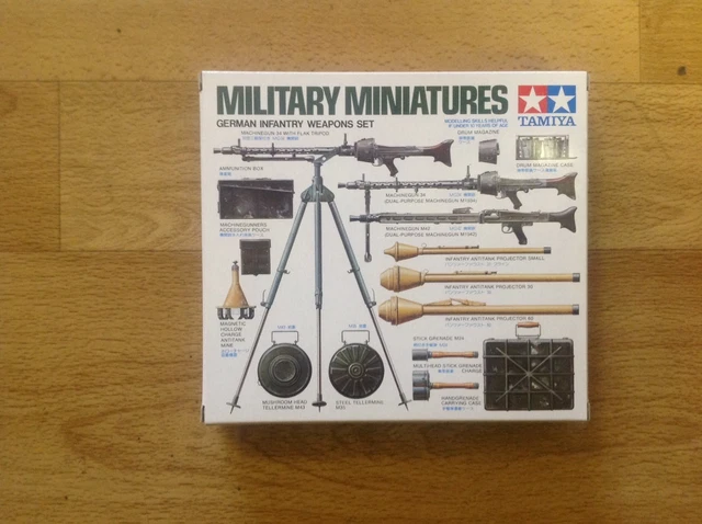 Tamiya 35111 – Figurines Armement Infanterie Allemande – Maquette Plastique 1/35 à Assembler – Dès 14 Ans