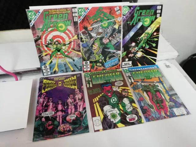 6 DC Comics Lot Green Arrow Green Lantern Denny O'Neil Neal Adams Barr Giordano