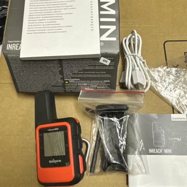 Garmin InReach Mini - kompakter Satellitenkommunikator mit GPS (NIEDRIGE Akkulaufzeit