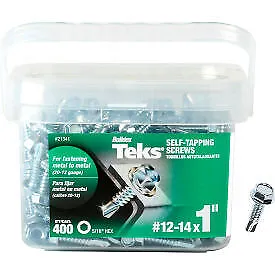 ITW Teks Drill Point Screw - #12-14 x 1" - Hex Head - Pkg of 400 - 21341  21341