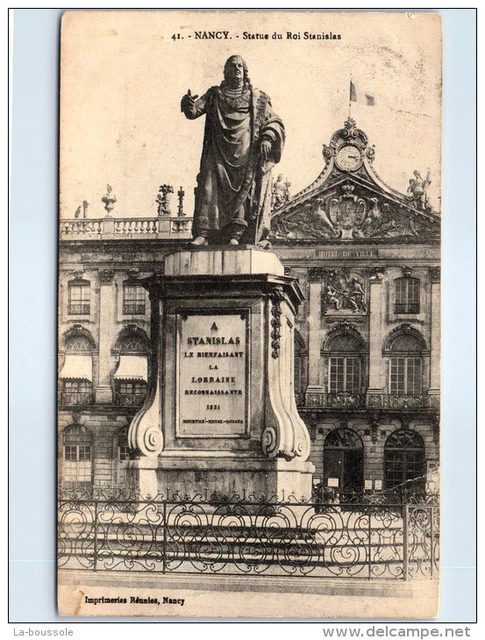 54 NANCY - statue du roi stanislas ---