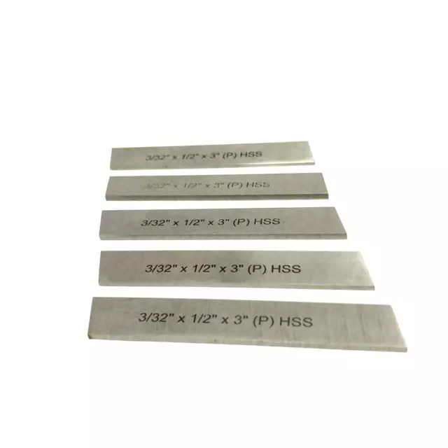 5 lame da taglio (3/32" x 1/2" x 3") Utensile per troncatura rettificato...