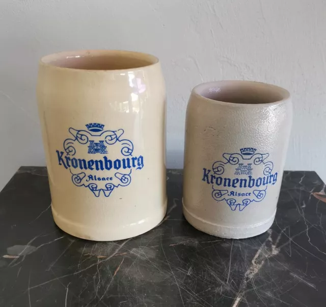 brasserie Kronenbourg anciennes chopes à biere d'alsace strasbourg