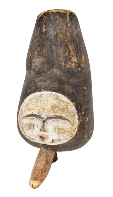 Punu Okuyi Belly Mask Phallic African Art