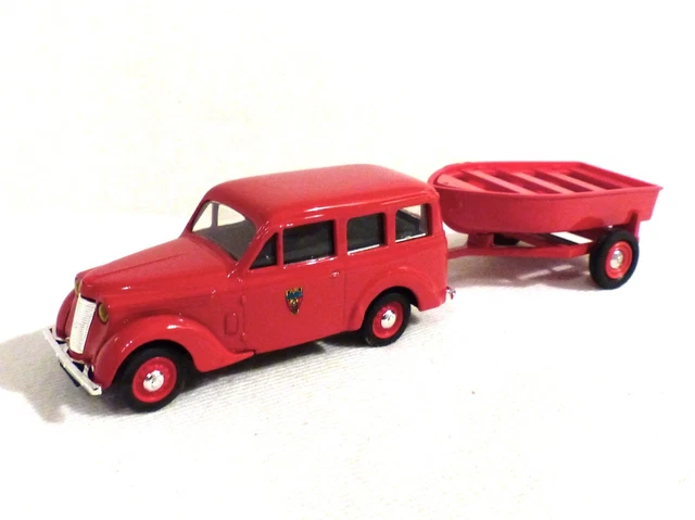 Maquette 1:43 JUVAQUATRE Fourgonnette Sapeurs-Pompiers De Paris 1953 – Collection Hachette Métal