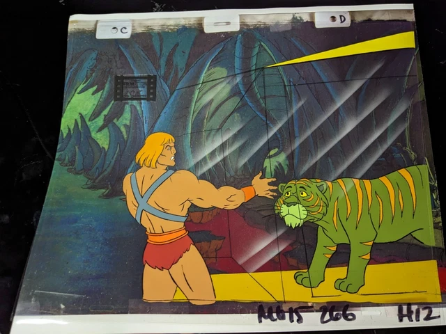 Cellule D'animation Originale MOTU - 1981 - Signée Par Lou Scheimer (Mattel) - Masters De L'Univers