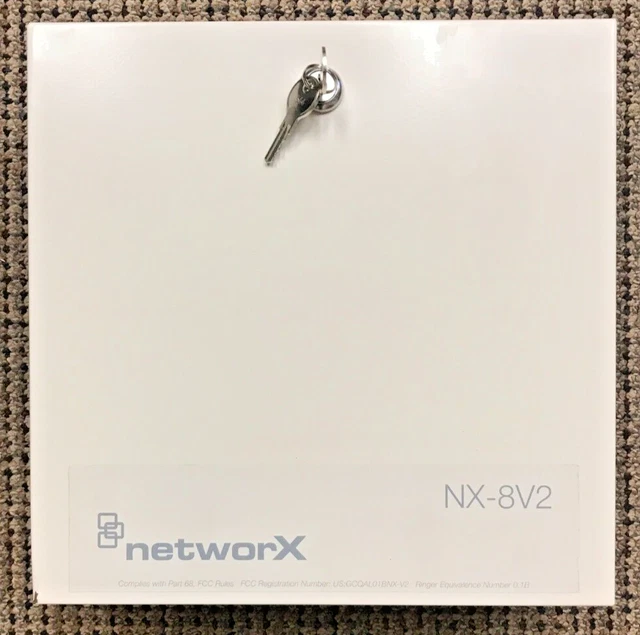 GE NetworX NX-8V2 Security Alarm System Panel Board Controller, Box Enclosure