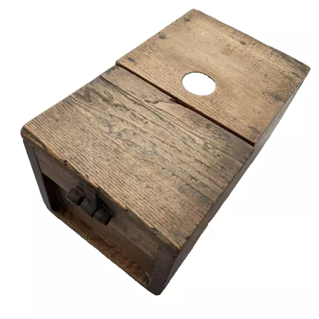 Wood Chest zenibako tool SUZURIBAKO TANSU 33.3×20×17cm Japanese Antiques