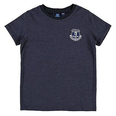 Everton Football Kid's T-Shirt (Size 2-3y) Fanatics Essential SS Logo Top - New