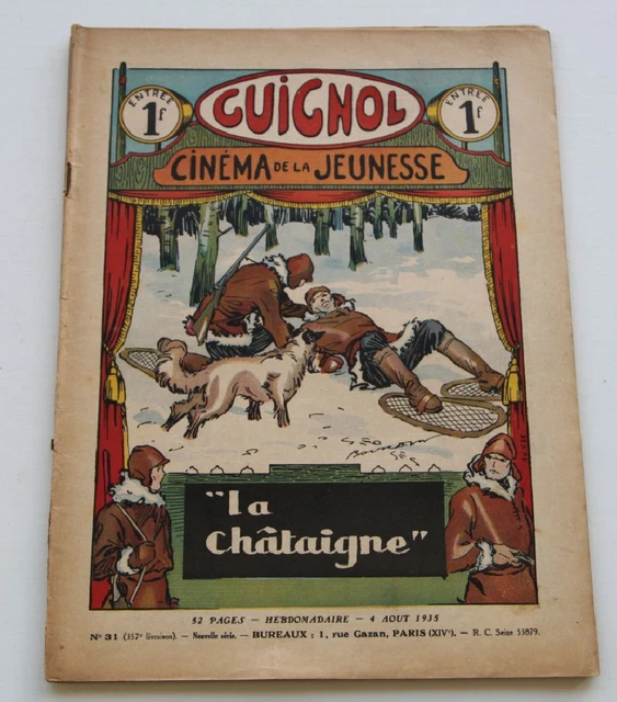 Jeu Ancien Guignol Au Foyer – M.J. Lyon – Loto – Carton – Vers 1930