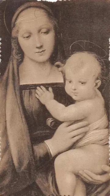 OLD nice  rare Holy cards from 1950"H7808" Holy maria with jesus