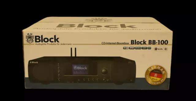 Block BB-100 CD-Internet-Boombox Sapphireblack