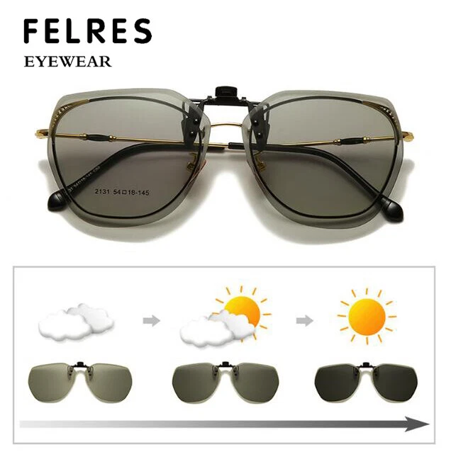 Flip Up Clip On Polarized Sunglasses Men Women Driving Night Vision Glasses New