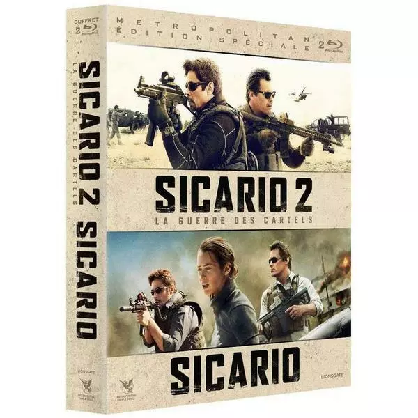 Blu-ray Sicario + Sicario : La guerre des Cartels [Blu-ray] - Emily Blunt, Benic
