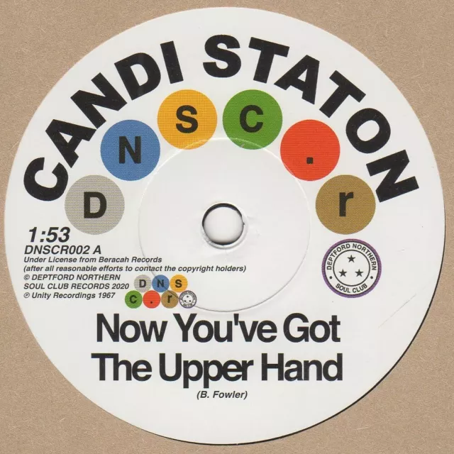 Candi Staton Now You've Got The Upper Hand Dnscr002 Soul Northern Motown