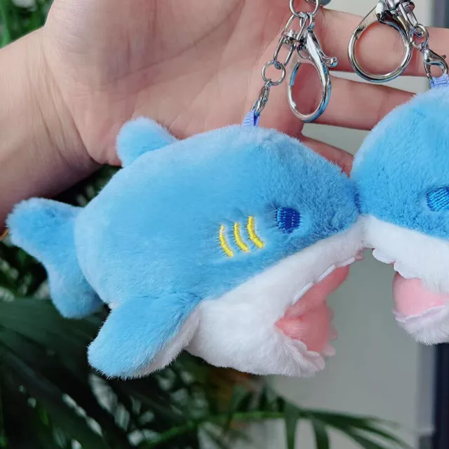 1Pc 12cm Small Shark Plush Toy Doll Stuffed Animal Plush Accessories Toy Pendant