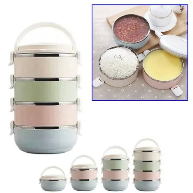 Stylish and Functional Stainless Steel Bento Box with Thermal Insulation