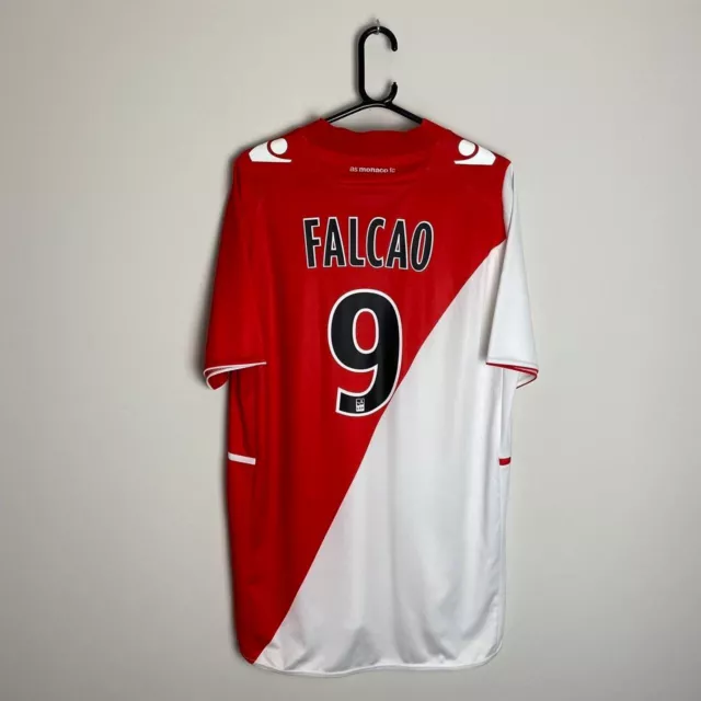 AS Monaco Football Shirt 2013/14 Home - FALCAO #9 (XL)
