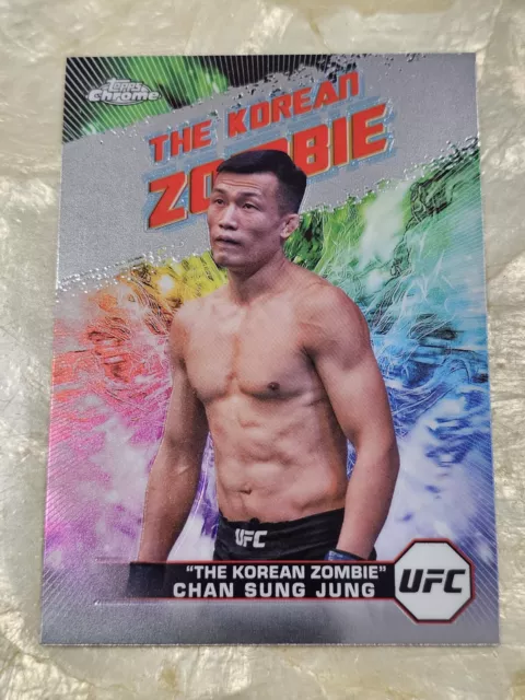 Topps Chrome UFC 2024 Chan Sung Jung aka The korean Zombie