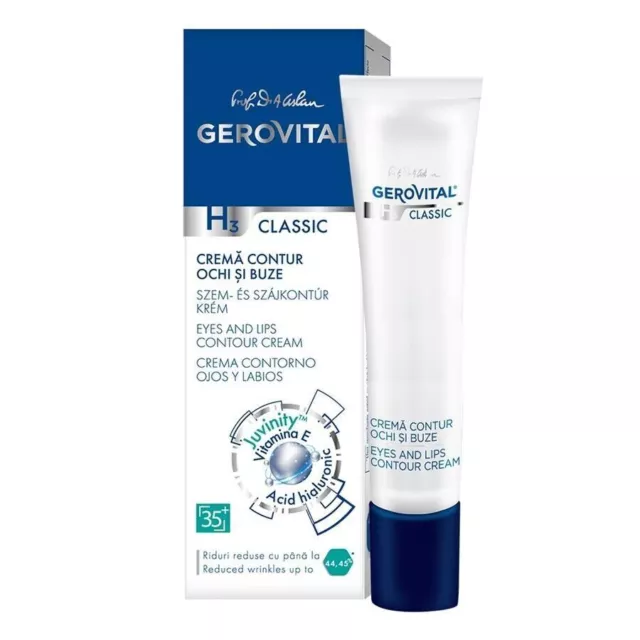 Gerovital H3 Classic Crema Contorno De Ojos Y LP, 15 ml