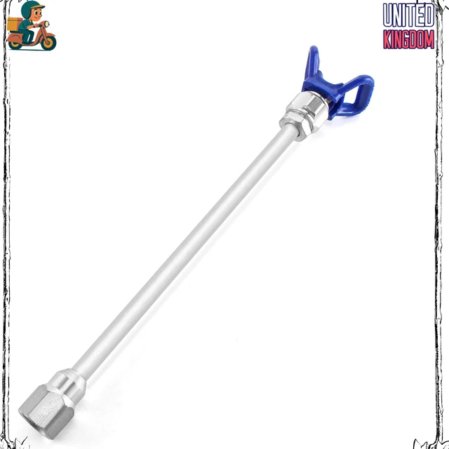 Rallonge Pour Pistolet Airless – 2 Tailles 12/30 Cm, Bleu, Compatible Avec La Plupart Des Marques