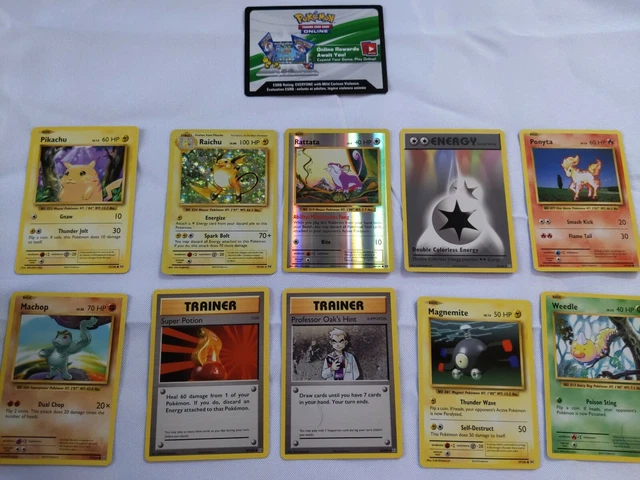 Pokemon Open Booster XY - Evolution Raichu and Reverse Holo Rattata