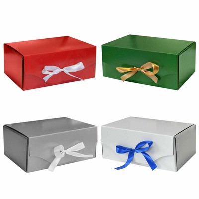 Bianco Scatola Regalo,Scatola Regalo Premium Gift Box,Scatola di Cartone Regalo Scatole Regalo con Nastro,Confezione Regalo Scatola,Scatola Regalo con Fiocco 