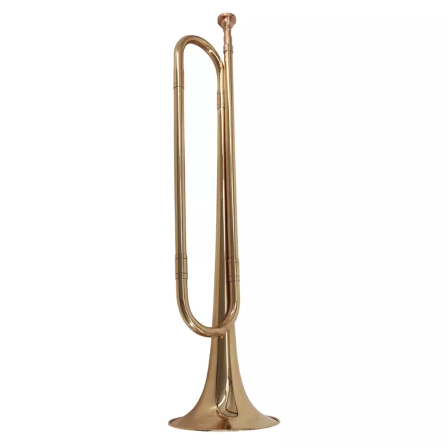 Muslady B Flat Bugle Call Trumpet Brass for School Band Cavalry Beginner