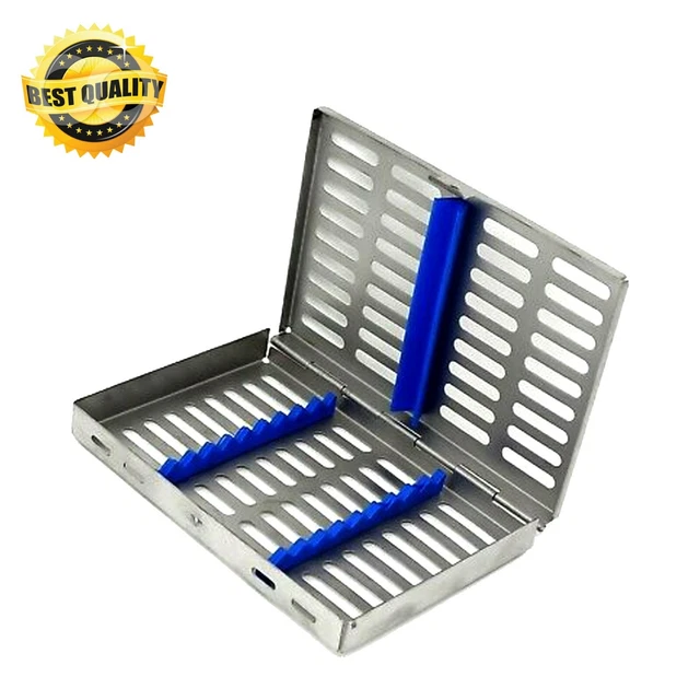 PLATEAU PORTE-BOÎTE DE Stérilisation Autoclave Dentaire Allemand Pour 10 Instruments EUR 143,50 - Foto 3