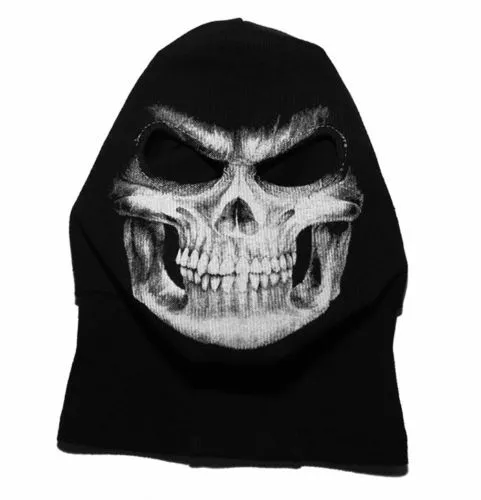 Sturmhaube Maske Totenkopf Schädel Tod Sensenmann Motorrad Biker BMX Halloween 2