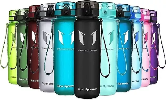 Super Sparrow Bouteille d'eau - Gourde - 350ml/500ml/750ml/1000ml - sans BPA - C