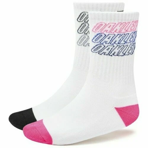 2 Pair Oakley Men's Women's X 3 Cushioned Cycling Running Crew Socks Large
