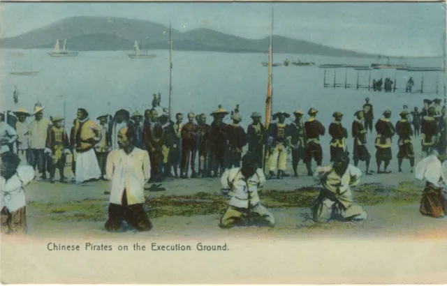 CHINESE PIRATES ON THE EXECUTION GROUND, HONG KONG, CHINA - Postcard