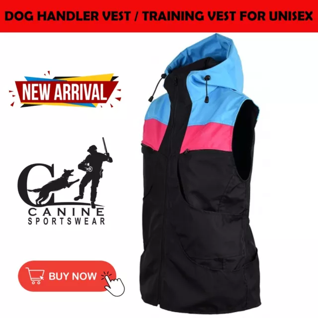 Dog handler vest with Hood | Dog training vest | Custom Logo k9 Handler Vest