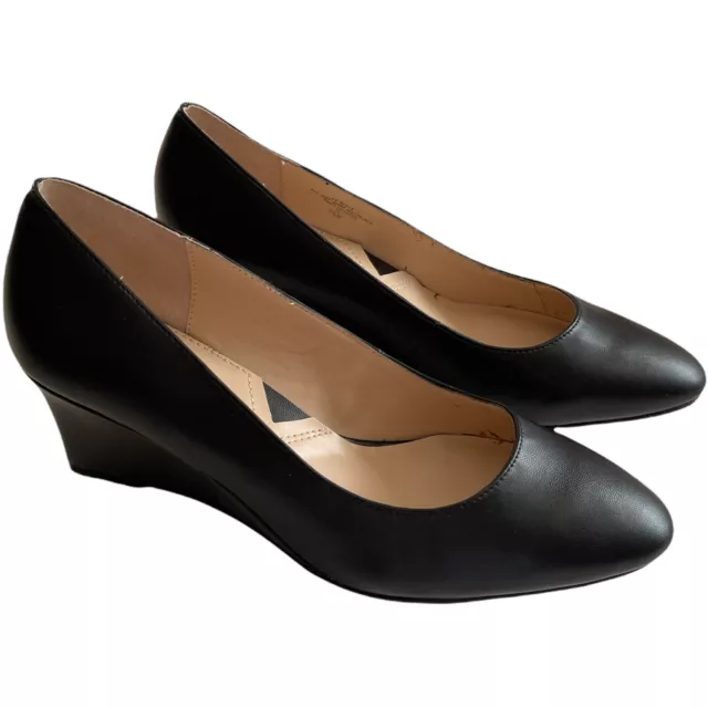 Women’s Shoes Wedge Heel Adrienne Vittadini Rose Pump shoes size 9.5 black