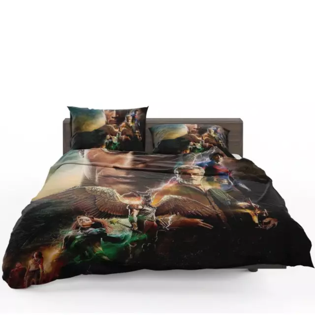 Black Adam DC Comics American superhero film Quilt Duvet Cover Set Bed Linen